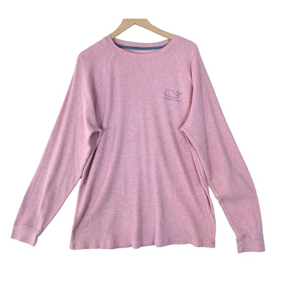 Vineyard Vines Pink Long Sleeve Whale Shirt Men’s L Preppy Coastal Casual - Picture 2 of 7